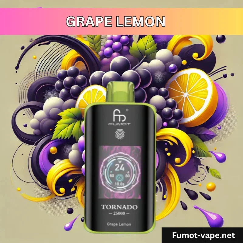 Tornado Vape 25000 - Grape Lemon