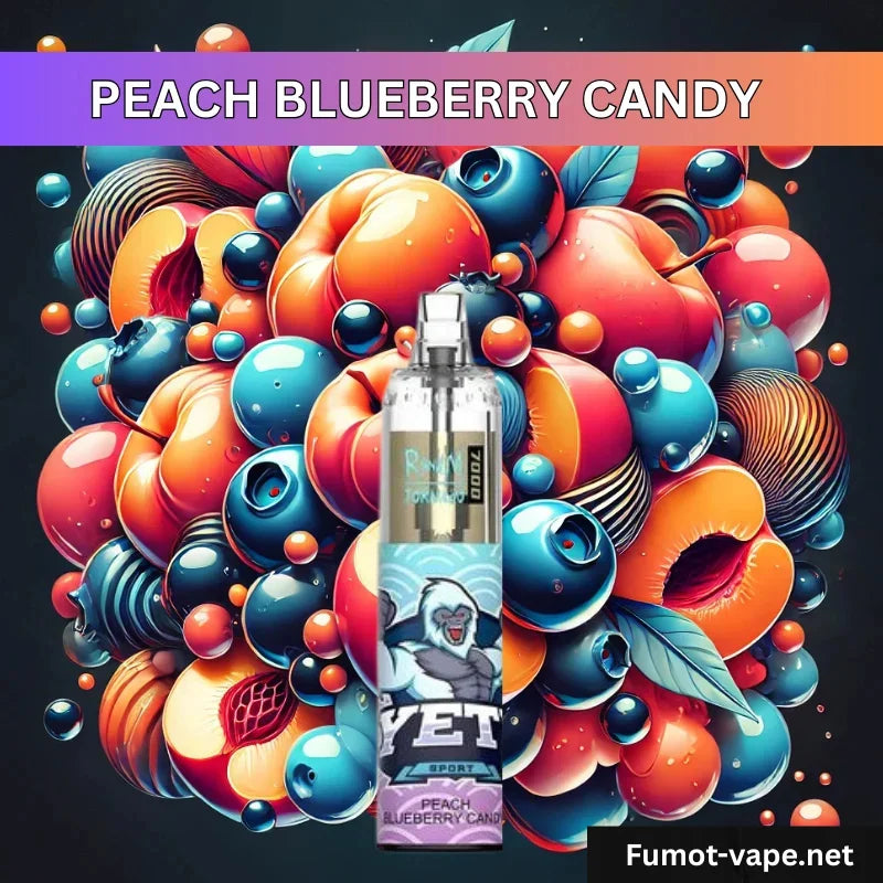Tornado Vape 7000 - Peach Blueberry Candy